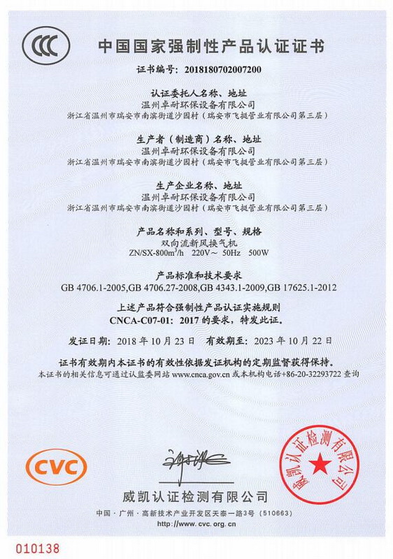 國(guó)家級(jí)認(rèn)證證書(shū)